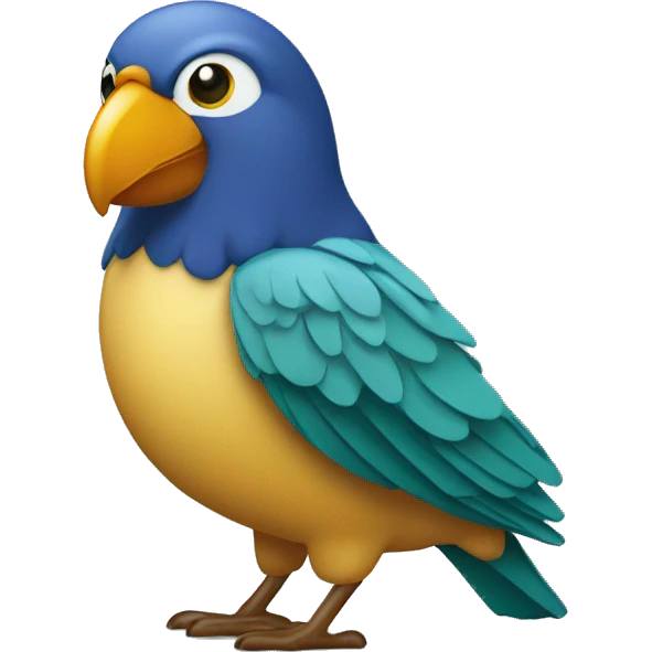 Pajaro con dinero emoji