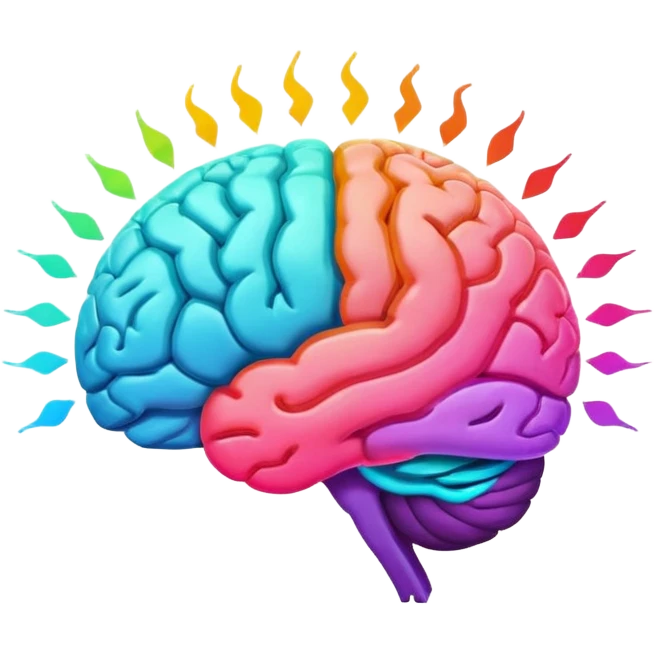 Real color of Brain signal  emoji