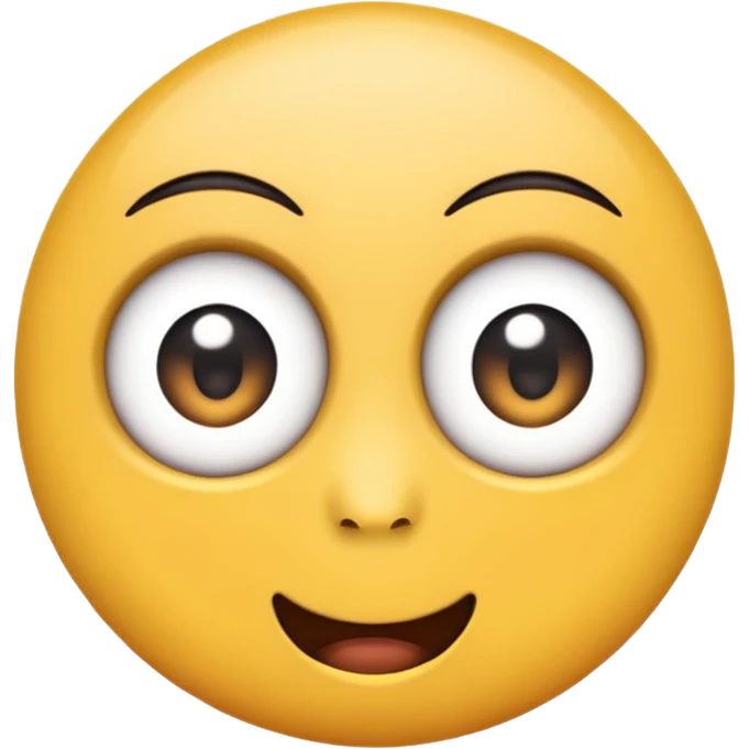 Emoji rolling eyes up showing white part mostly  emoji