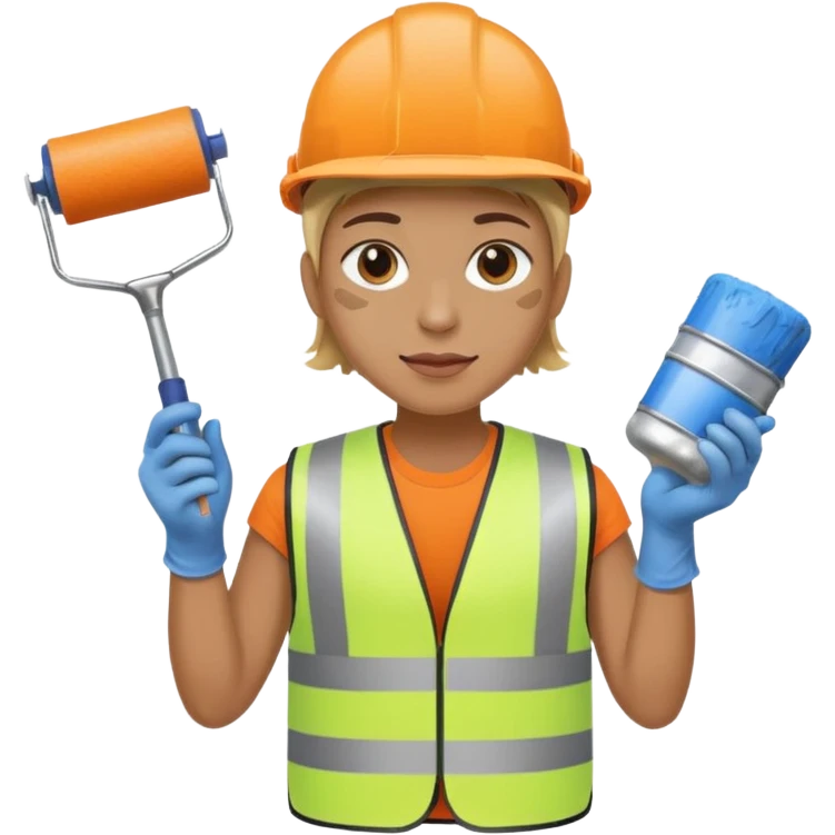 road painter with roller emoji