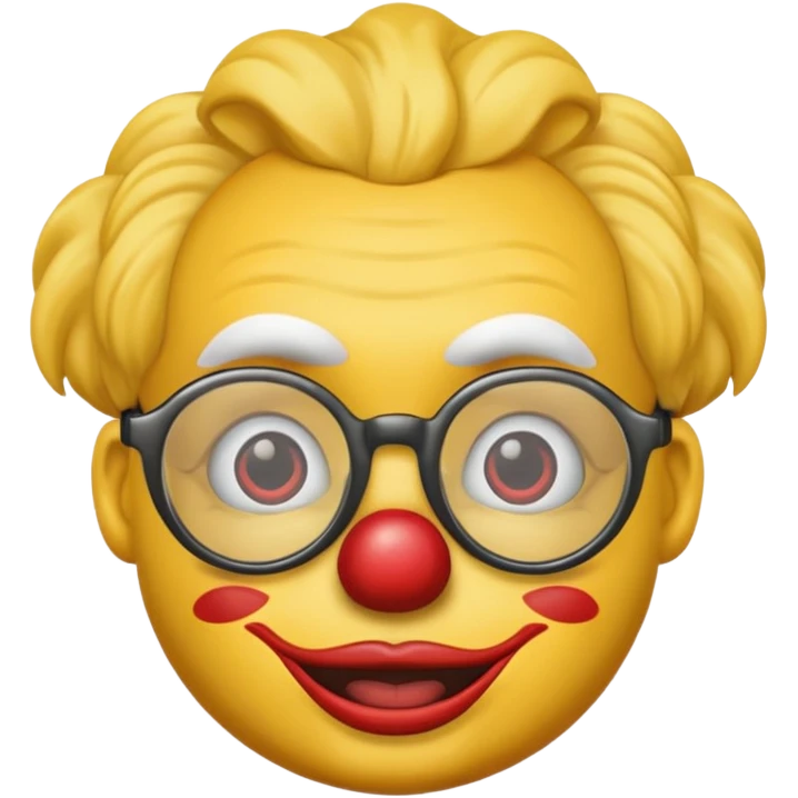 Emoji with glasses and a clown nose emoji