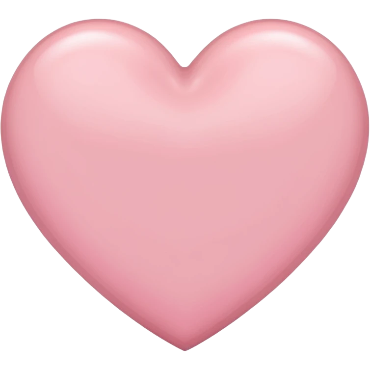 Light pink heart emoji