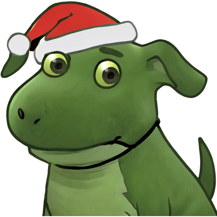 Dog wearing a Santa hat  emoji