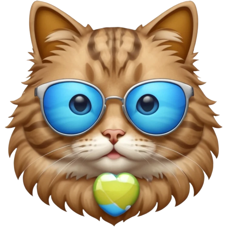 Cat with sunglasses🩵 emoji
