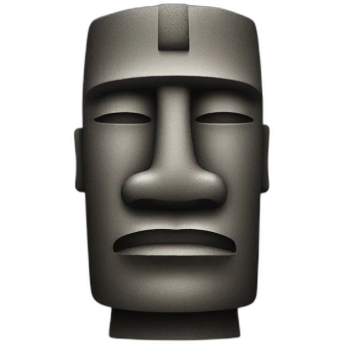 moai statue emoji