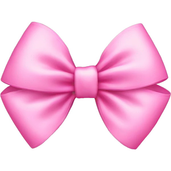 Pink cute bow emoji