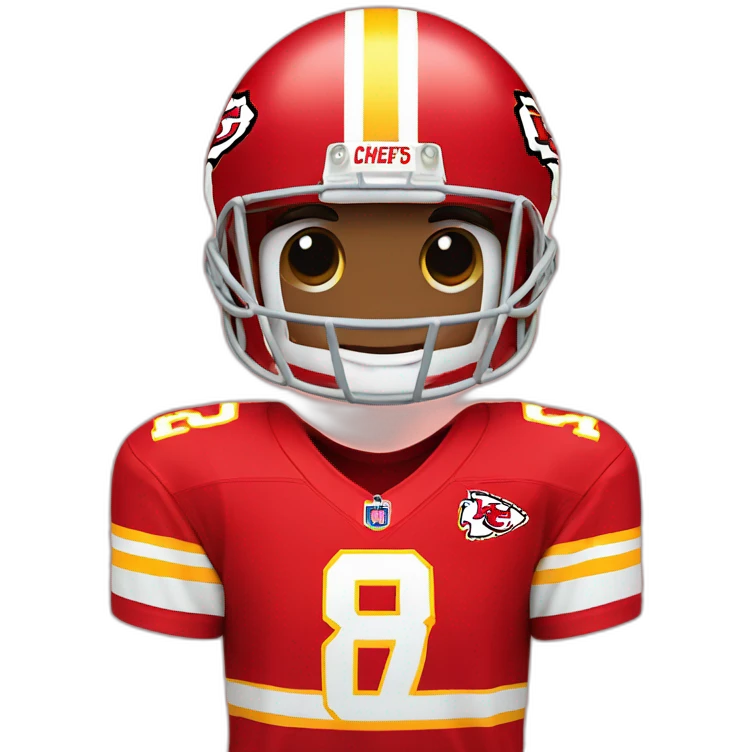 kansas city chiefs jersey number 87 emoji