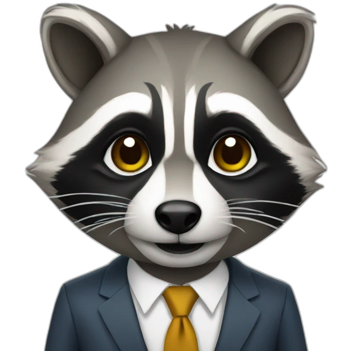 Raccoon CEO emoji