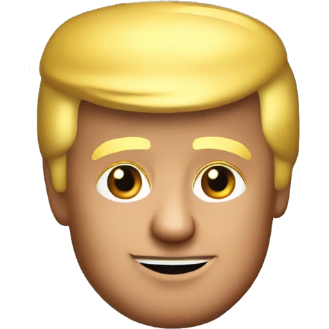 Trump serving fries emoji