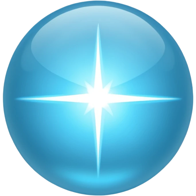 light blue energy sphere emoji