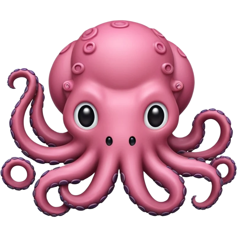 Gato de color rosa que se parezca a un pulpo emoji