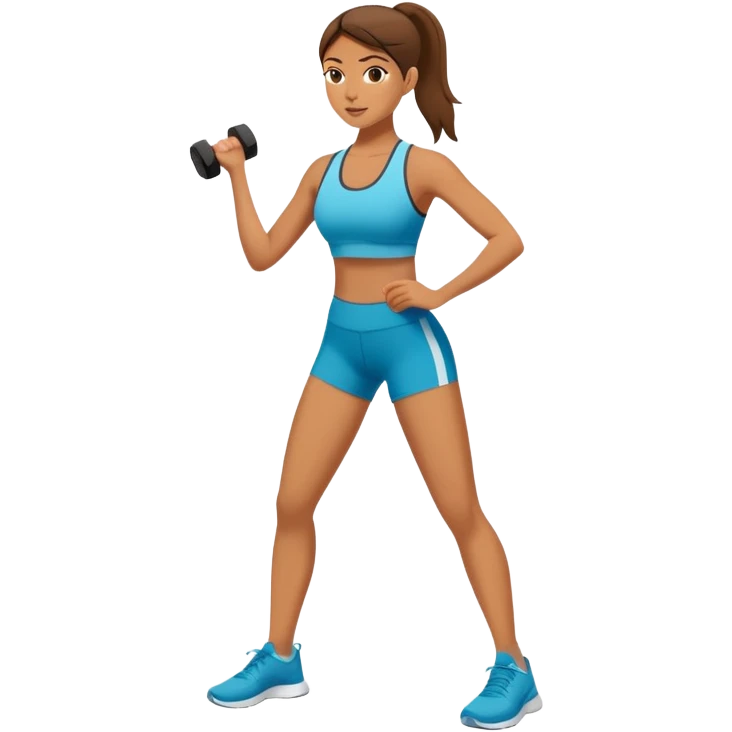 female HIIT emoji