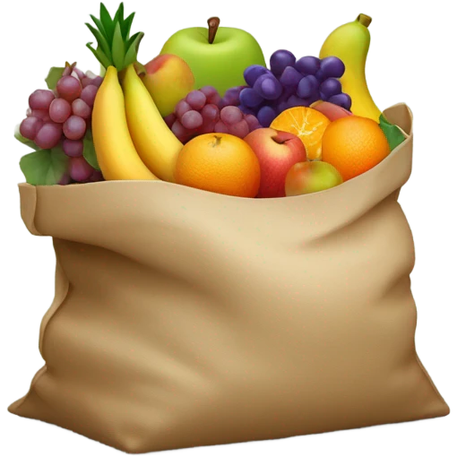 fruit bag emoji