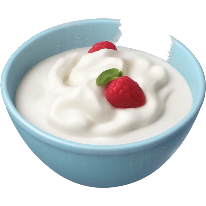 aesthetic bowl of yogurt  emoji