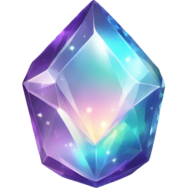 Shiny sparkly glass crystal gem emoji
