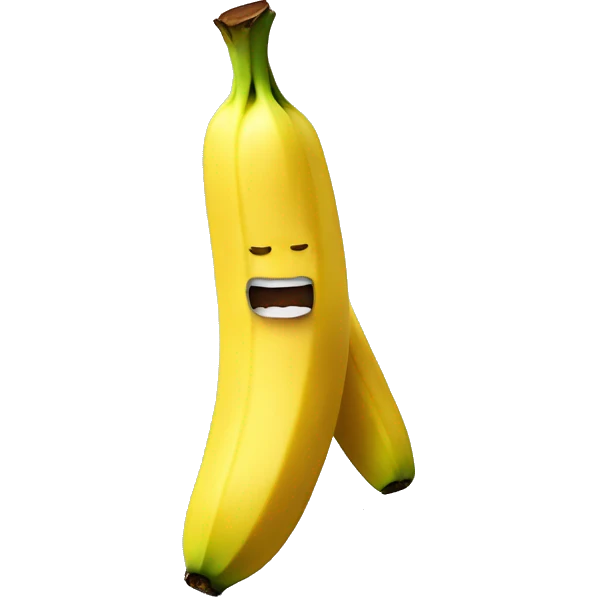 Banana with boxing gloves emoji
