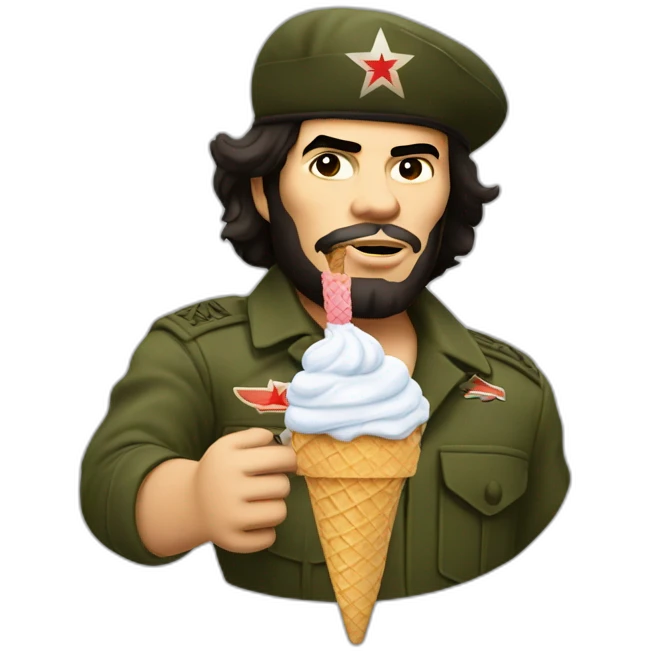 Che guevara eating ice cream emoji