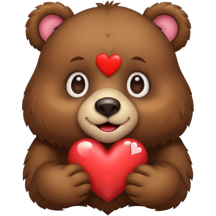 Oso con ojos de corazon emoji