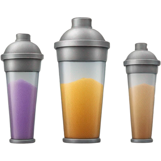 Dusty cocktail shakers emoji