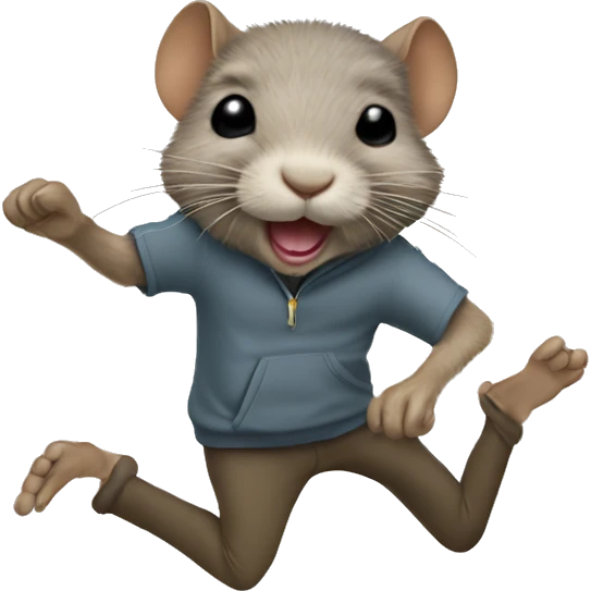 Breakdancing vole emoji