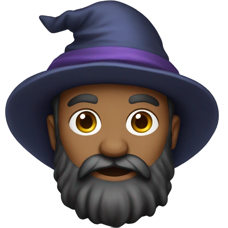 wizard black beard emoji