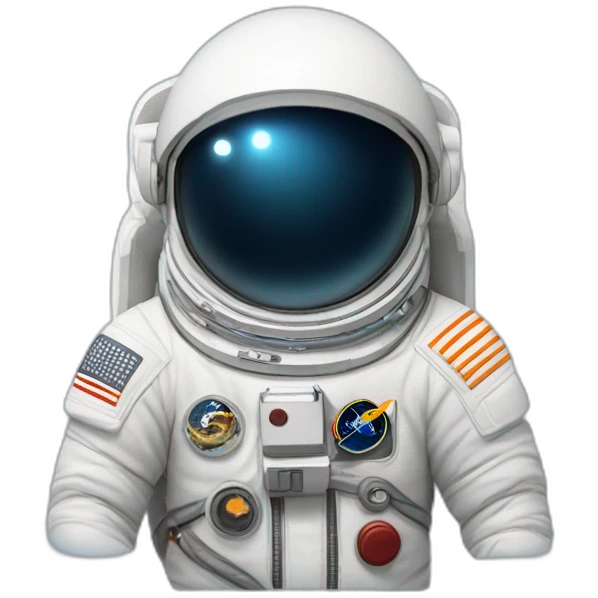 Astronaute qui se gratte la tête emoji