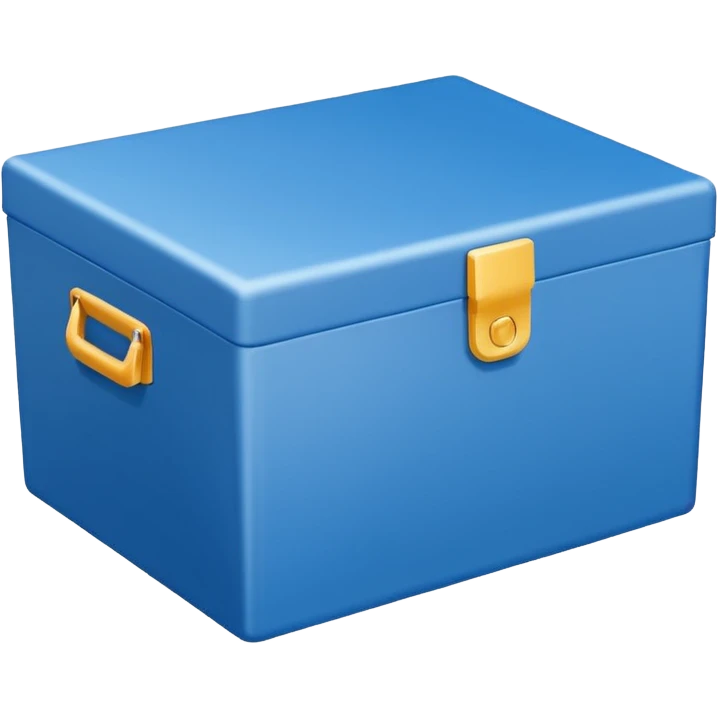 Insulated Delivery Box blue  emoji