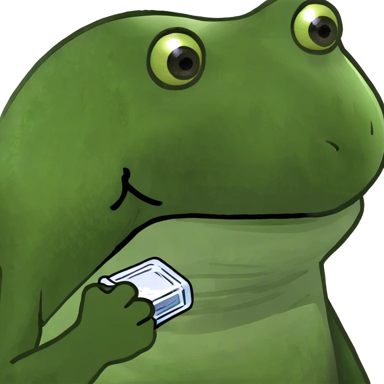 Epic frog emoji