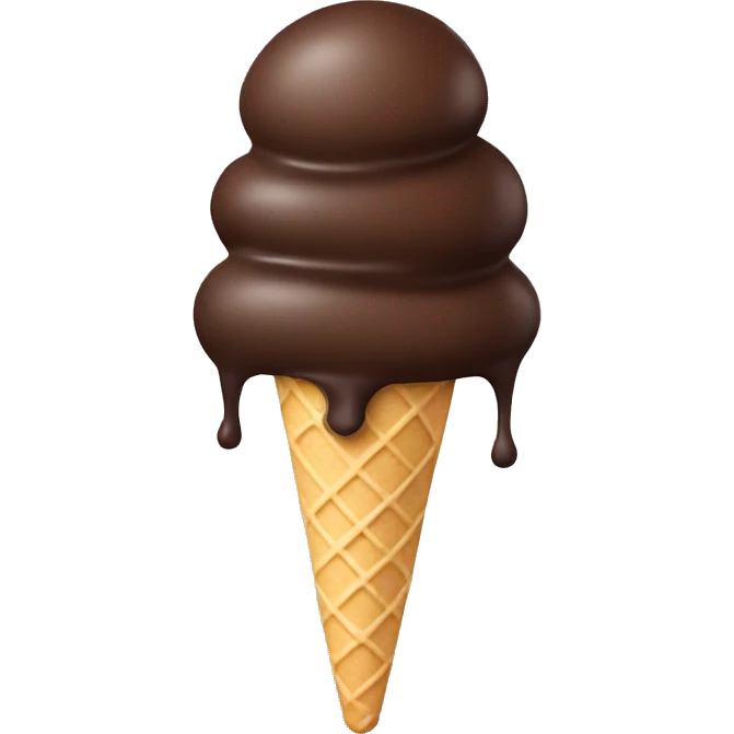 Chocolate covered ice cream  emoji