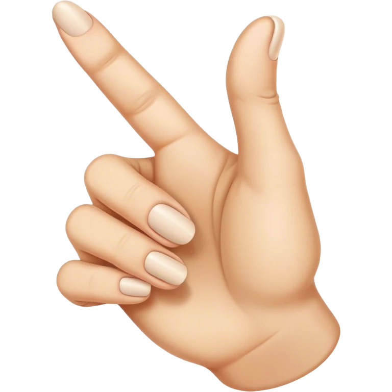 Curled pointer finger emoji