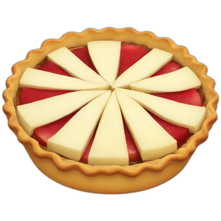 pie with apple slices on top emoji