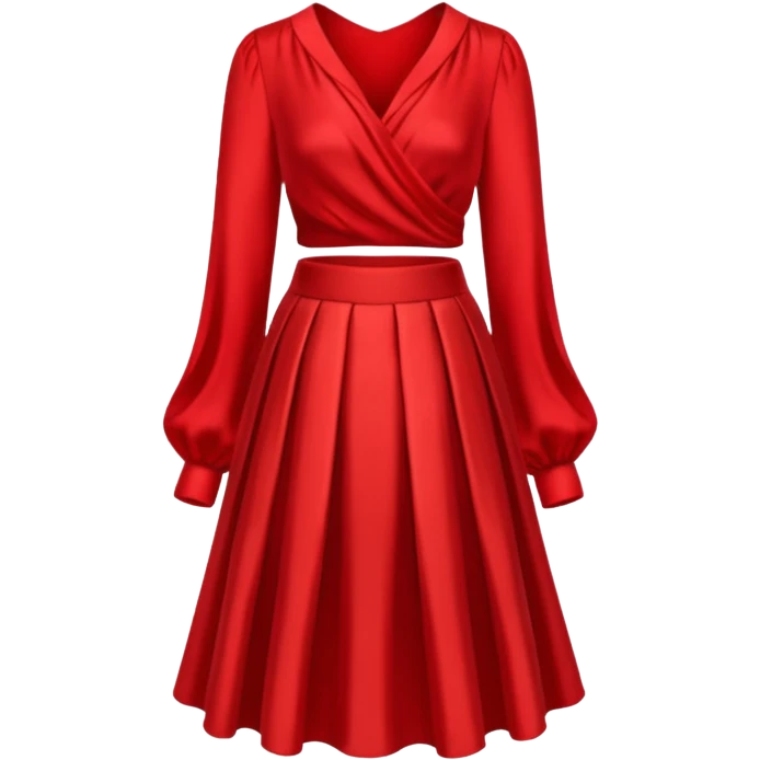skirt and blouse, negative : human and character. emoji