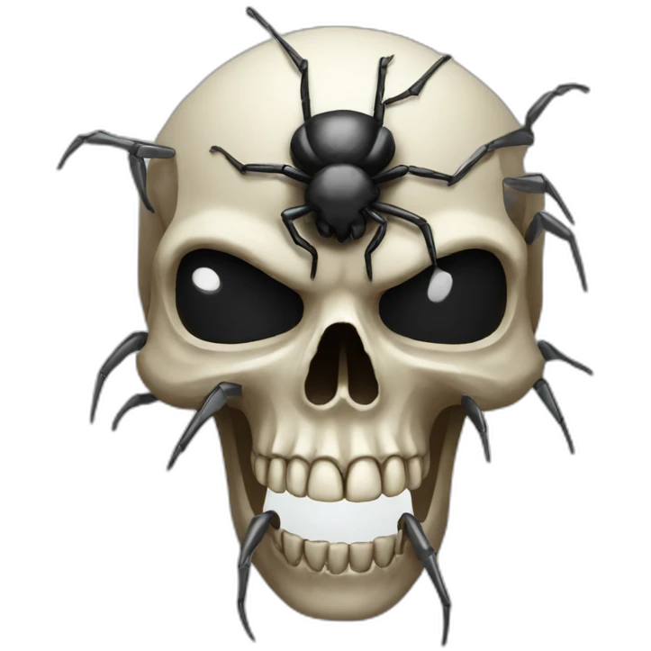 skull spider emoji