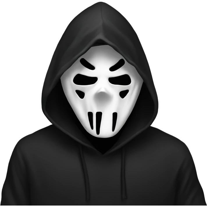 ghostface black hood emoji