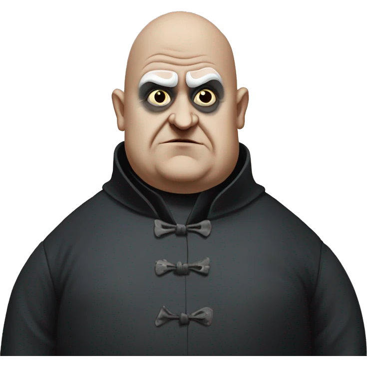 front view uncle fester the addams family emoji