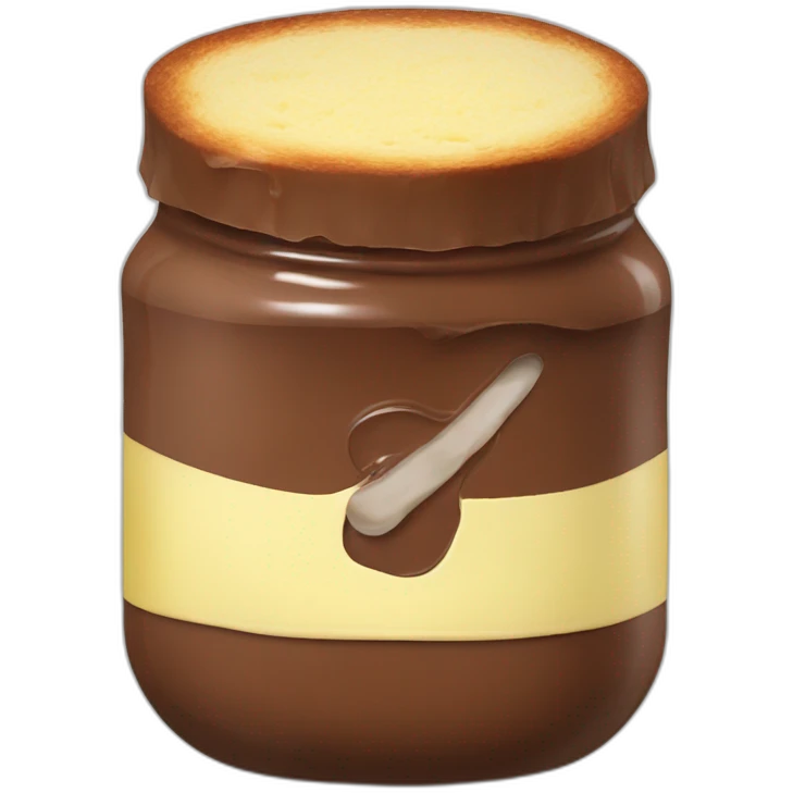 Nutella Brot mit Butter emoji