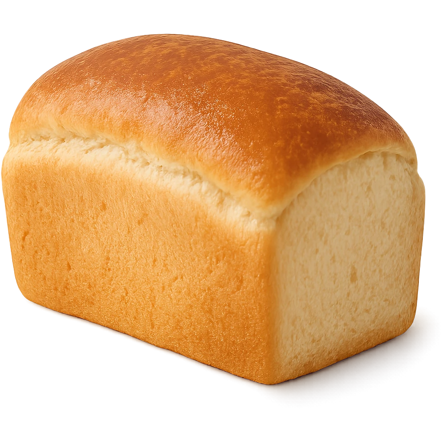 a loaf of white bread, realistic emoji