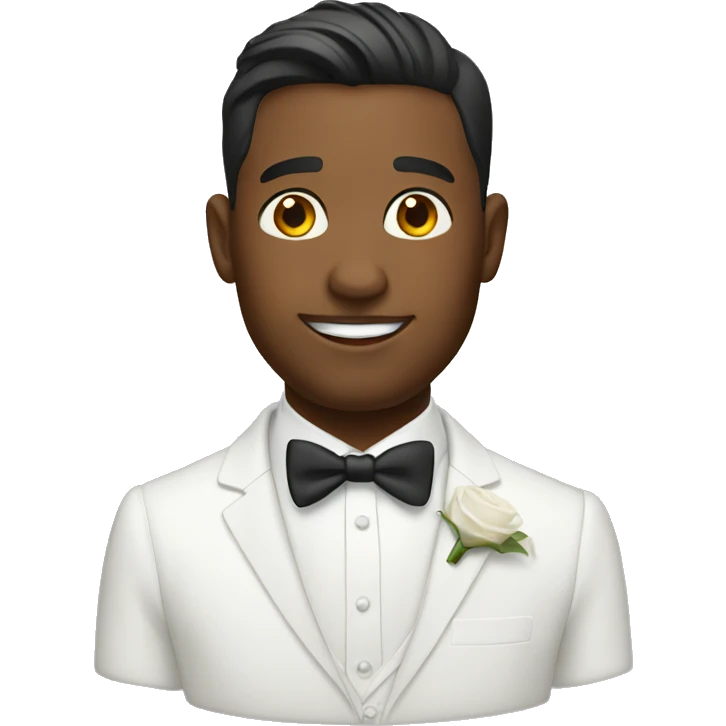white groom emoji