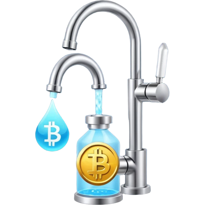 crypto currency symbol  named CryptoTap think more a tap or faucet  now add more about cryptocurrencyis emoji