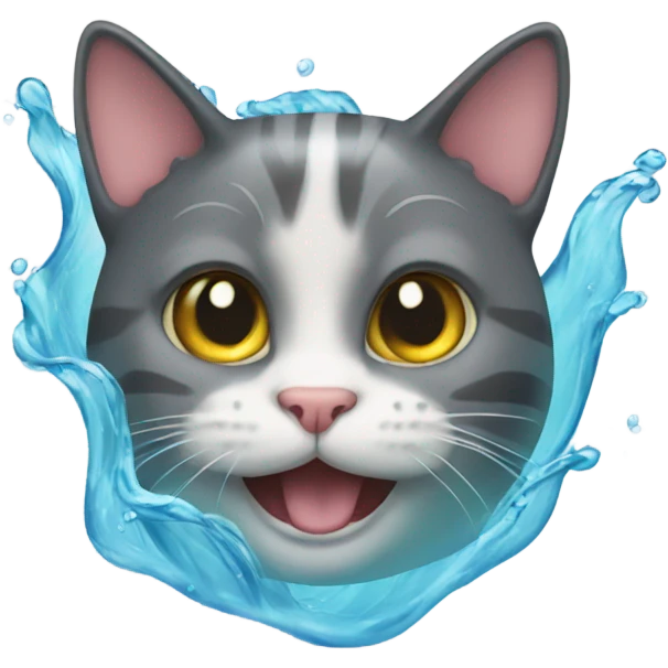 cat swimming  emoji