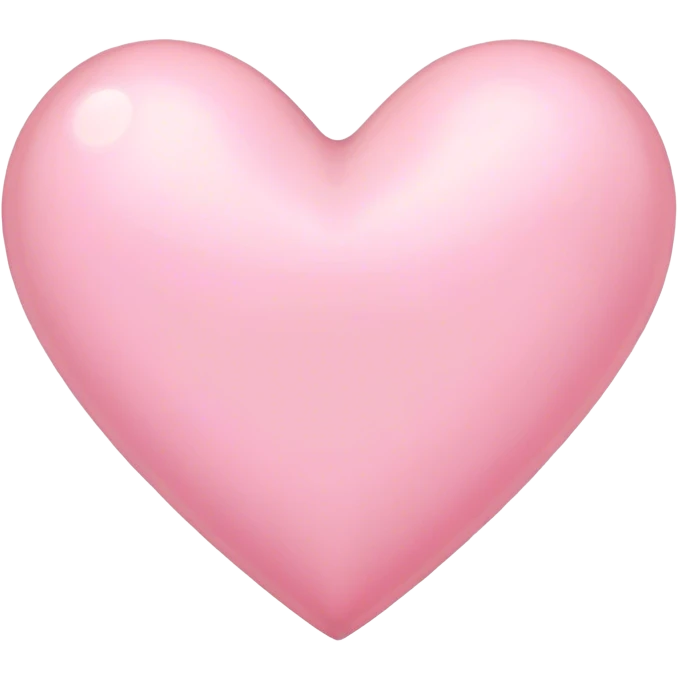 Light pink heart emoji
