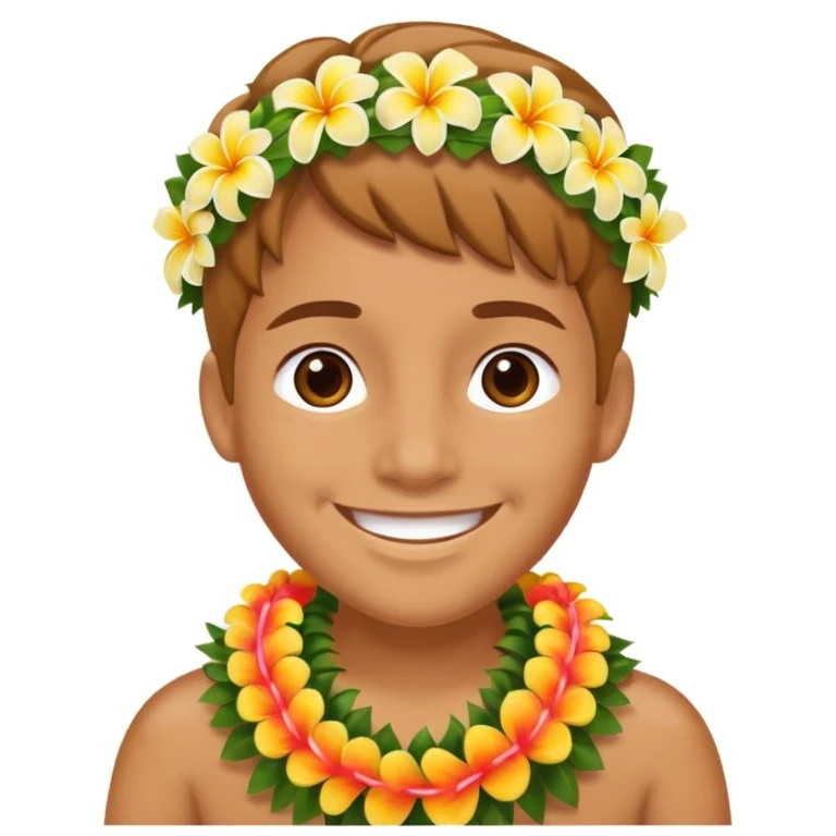 hawai, sin el marco emoji