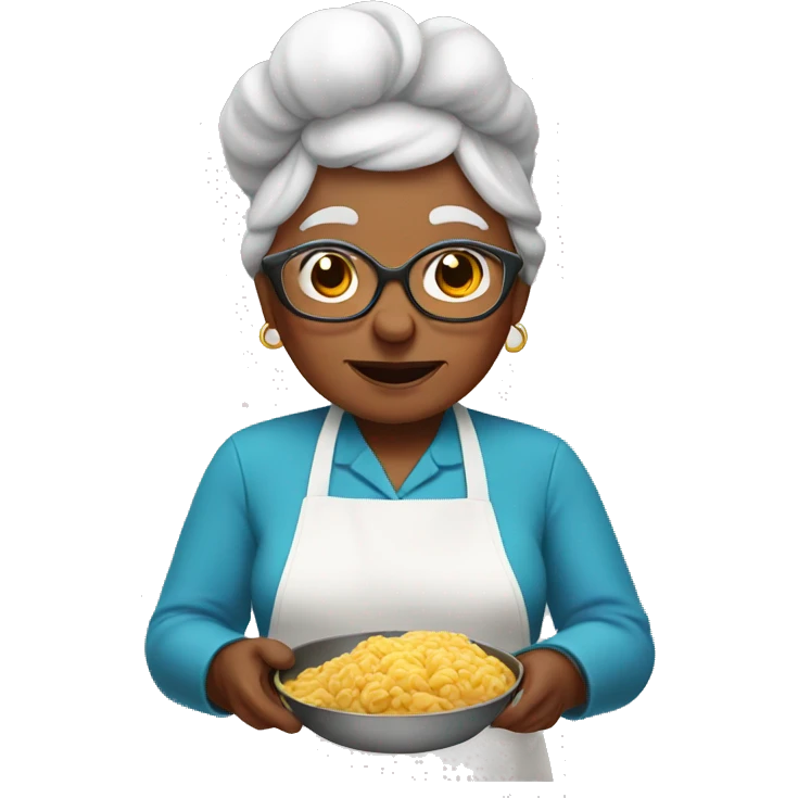 Grandma cooking emoji