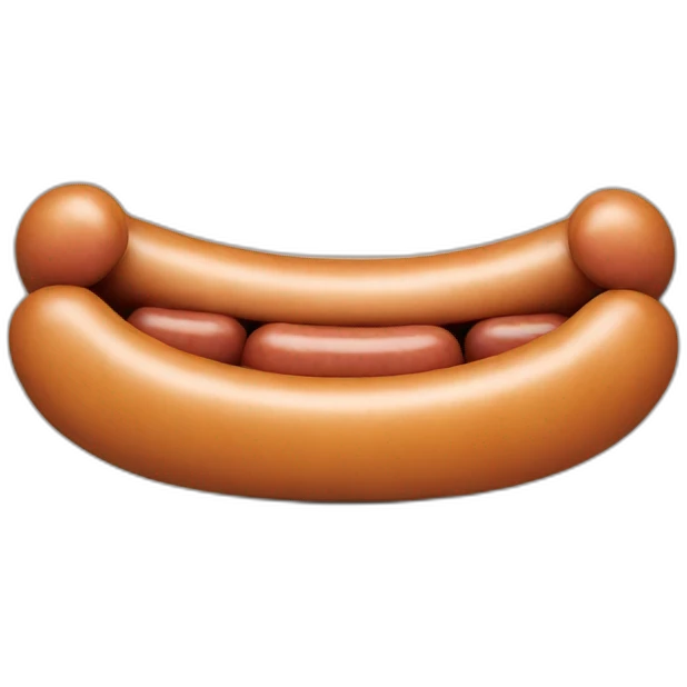 Happy sausage emoji