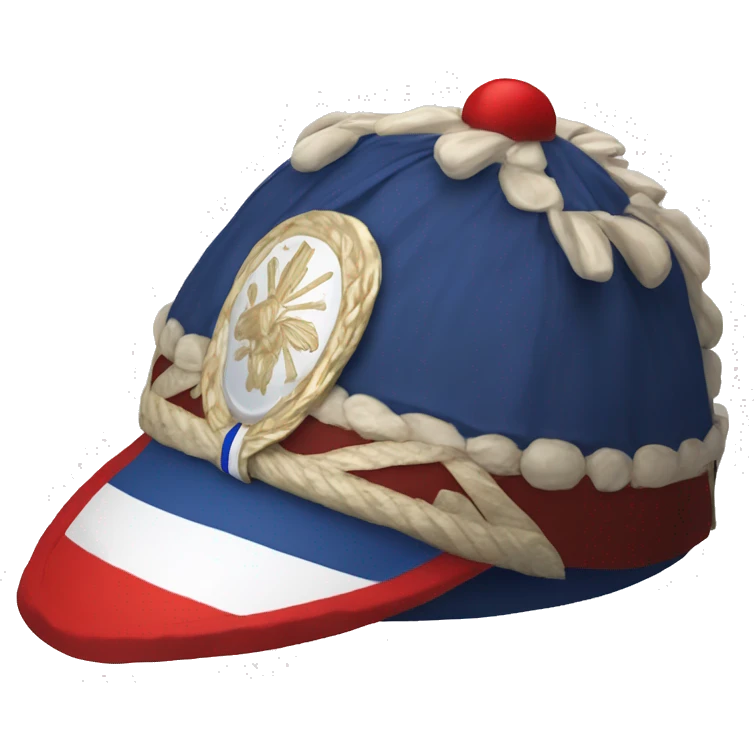 French phrygian cap with a red, white and blue cockade emoji