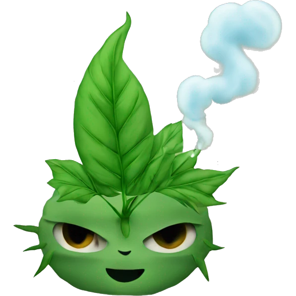 weed smoke with cat emoji