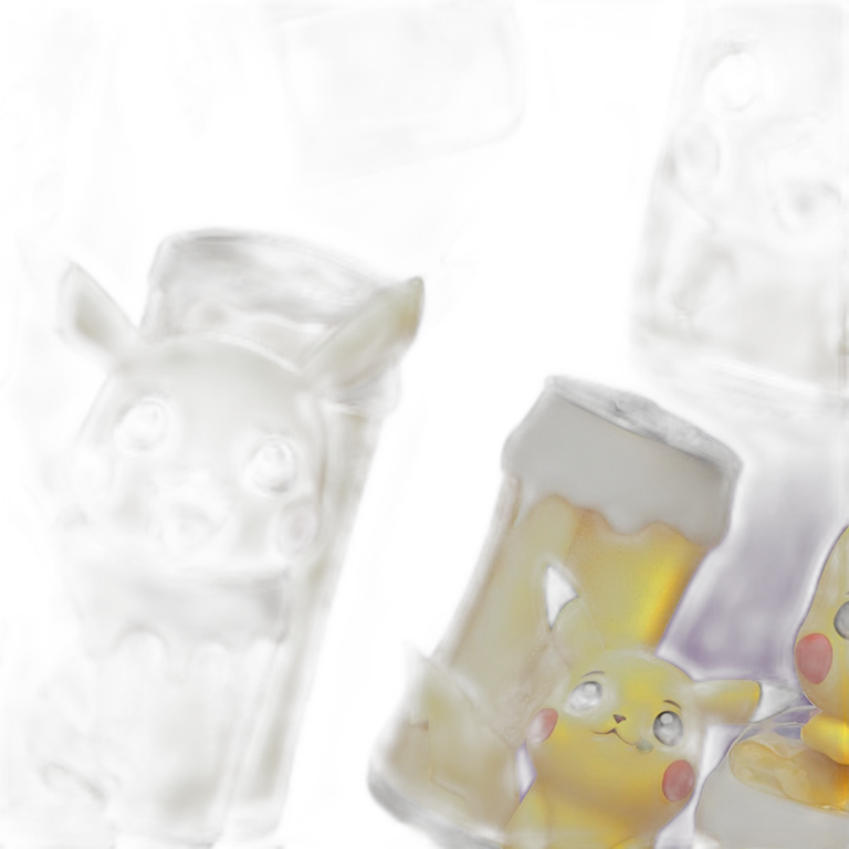 Pikachu drink à beer emoji