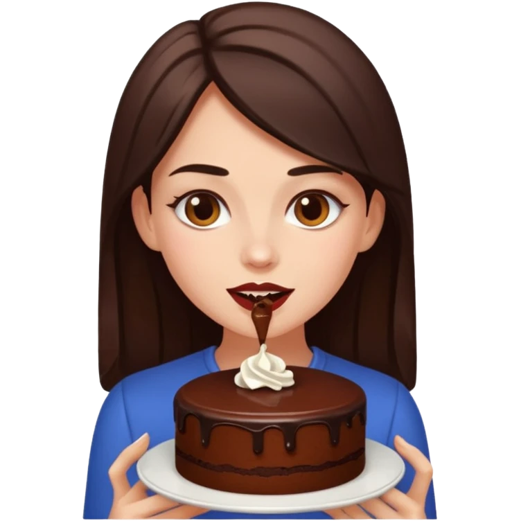 Nicole comiendo caca emoji