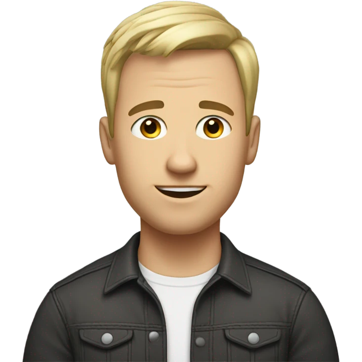 White Guy with Edgar haircut emoji