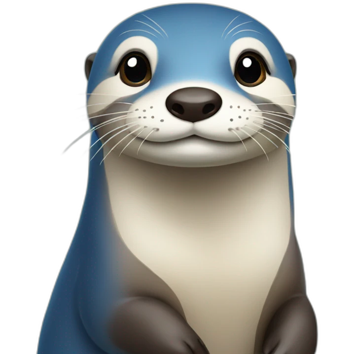 Loutre bleue emoji